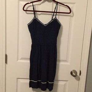 Lauren Conrad Navy Lace Dress